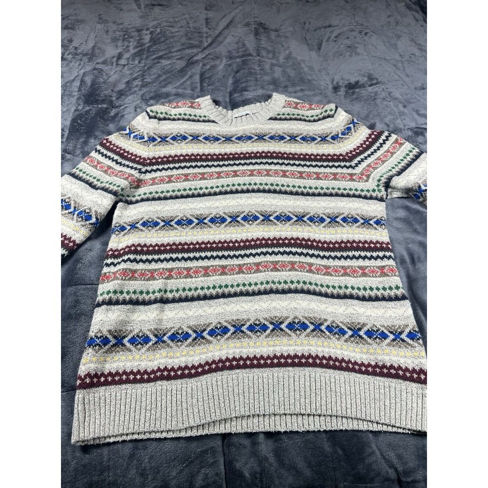 Vtg Abercrombie & Fitch Small Red The Big Sweater Heavyweight Ramie Dad Grandpa